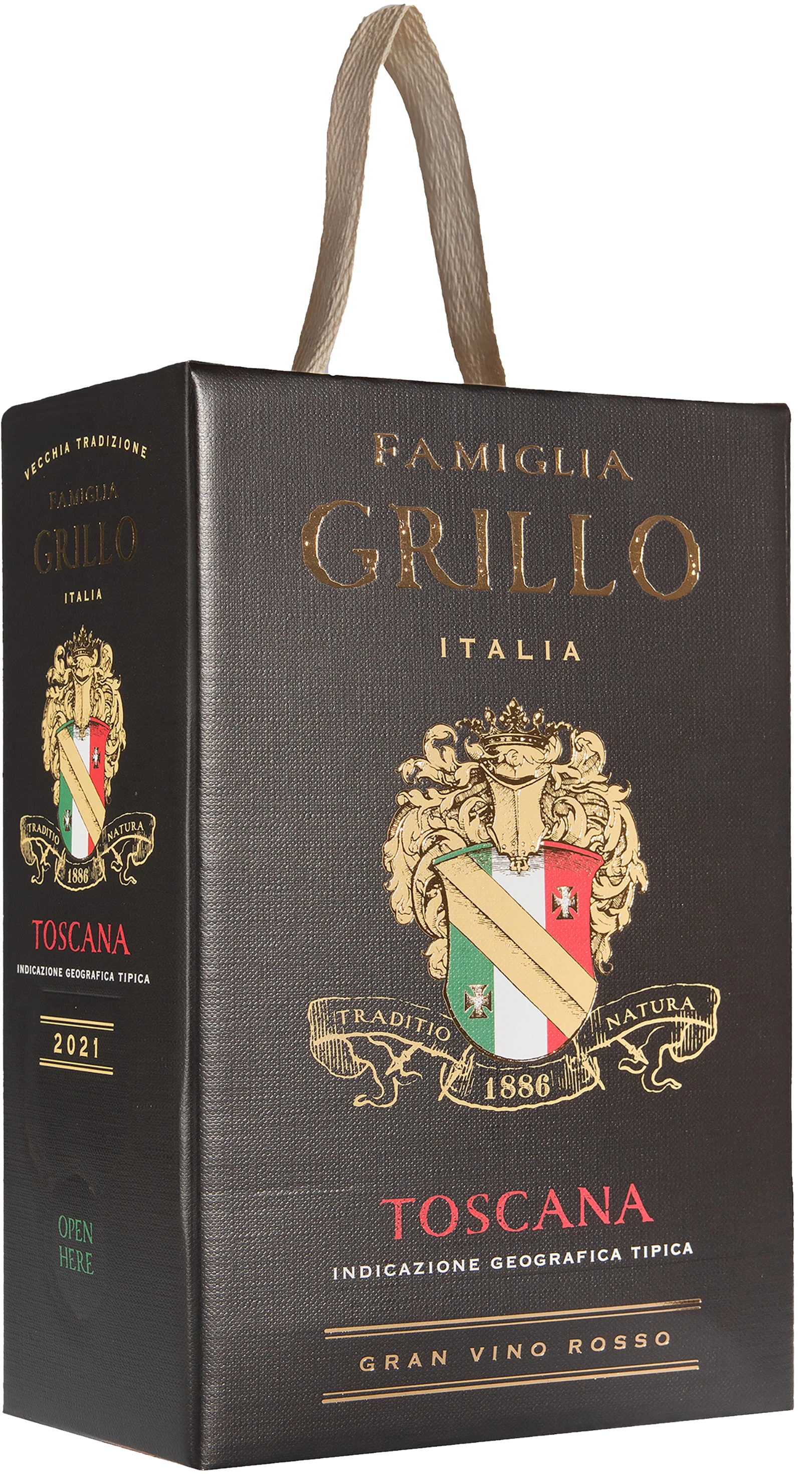 Famiglia Grillo Toscana Organic 2022 hanapakkaus