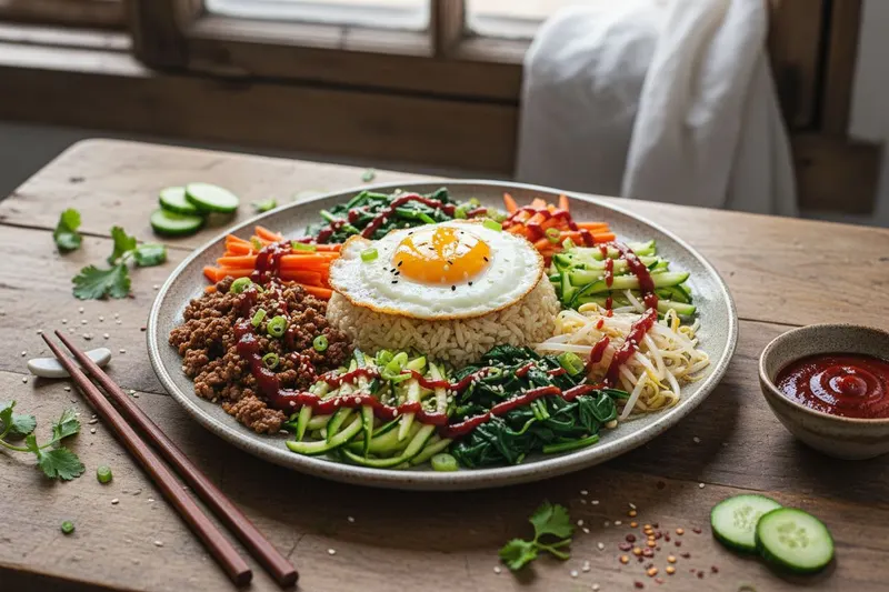 Bibimbap jauhelihalla – korealainen lihakulho