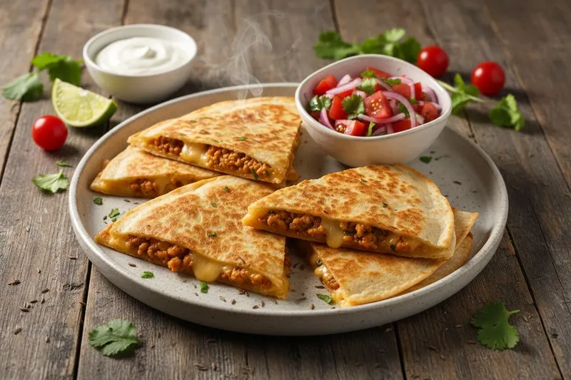 Broilerin jauhelihasta quesadillat