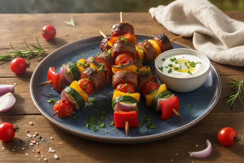 Chorizo-kasvivartaat grillissä