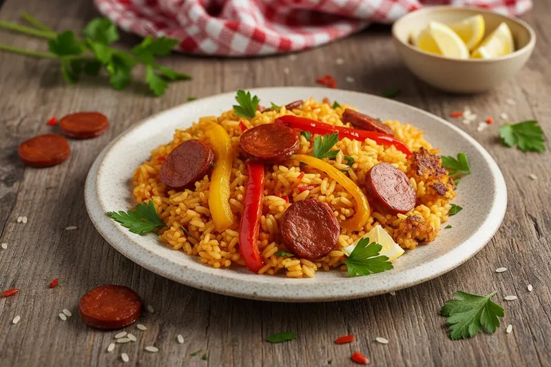 Chorizo-paella