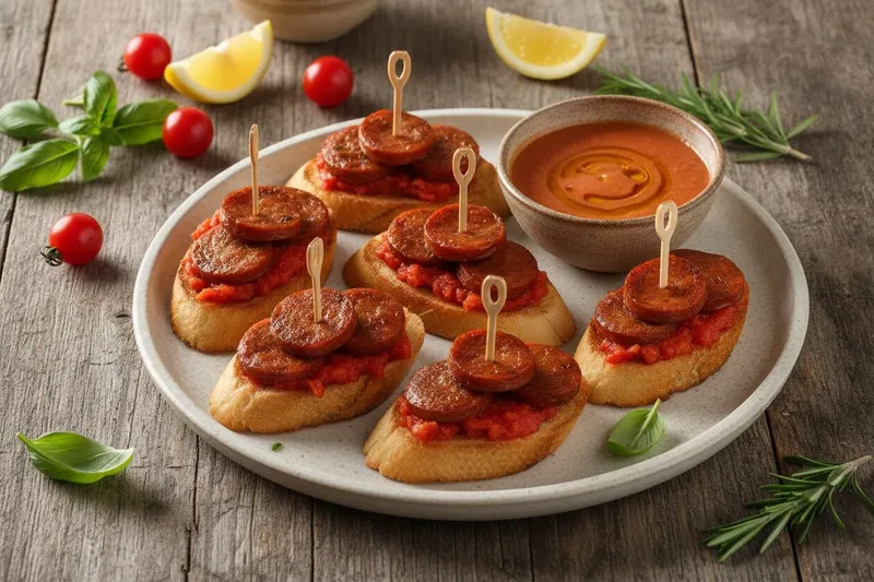 Chorizo-tapasleivät