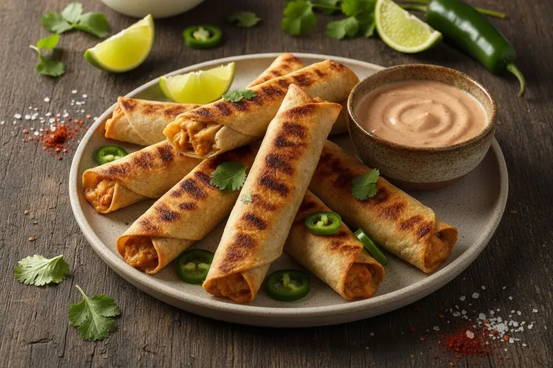 Grillatut kana-taquitot