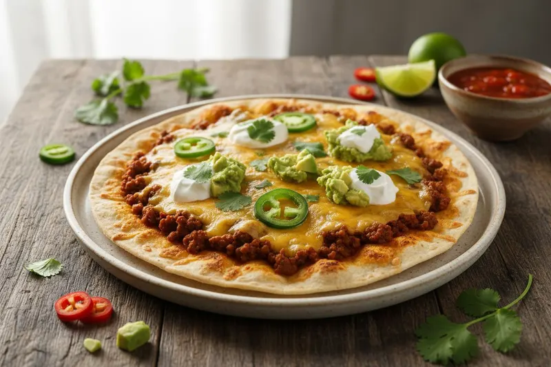 Tex-mex tortillapizza