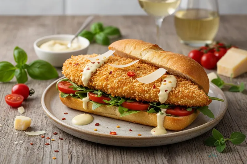 Rapea kana-parmesaanileipä