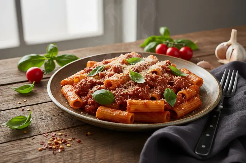 Uunipasta ndujalla